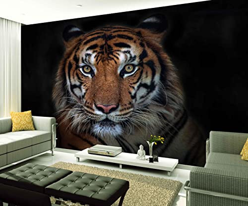 XAONUO Animale Carta Da Parati 3D Sfondo Autoadesivo - Animale Tigre Struttura 200X150Cm - Adesivo Murale Carta Da Parati Carte Da Parati Murali Personalizzate 3D Murali