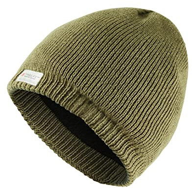 GM Apparel 3M Thinsulate Herren Mütze Wasserdicht 3M mit fortschrittlicher wasserdichter und winddichter Mütze, Einheitsgröße 56 cm dehnbar bis 61 cm, Khakhi, Einheitsgröße