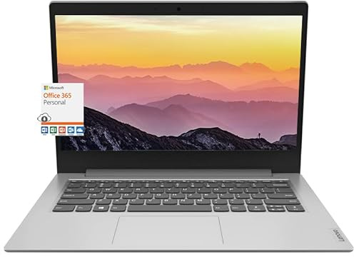 Lenovo IdeaPad 1 Bussiness Laptop 14 HD Display, Intel Pentium Silver N5030 Processor(4-Core, up to 3.1 GHz), 4GB RAM, 256GB NVMe SSD, Webcam, Win 11 S w/1 Year Microsoft 365