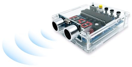 EIELE Ultraschall-Abstandsmessgerät für Lötarbeiten Einstellbarer Alarmabstand Ultraschall-Modul Praktische Lötprojekte für Anfänger und Studenten(Löten erforderlich)
