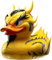 MOPQMKT Jouets de Canard Ornements Décoration Sculpture de Canard d'art Dragon Element Design pour Jardin Maison Voiture Bureau Paysage Miniature Pelouse Patio Caneton Sculpture Résine Ornements