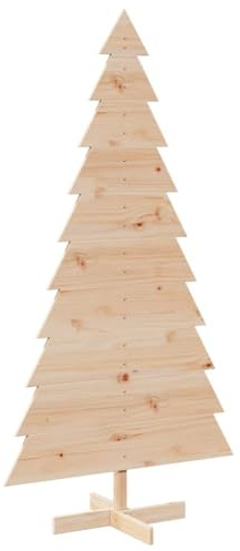 vidaXL Weihnachtsbaum Holz zum Schmücken 180 cm Massivholz Kiefer