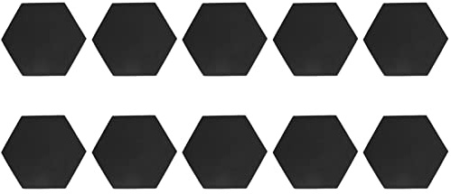 Tyenaza 10 pièces mousse acoustique hexagonale ignifuge 30 x 30 x 5 cm panneaux muraux insonorisés décoratifs haute densité
