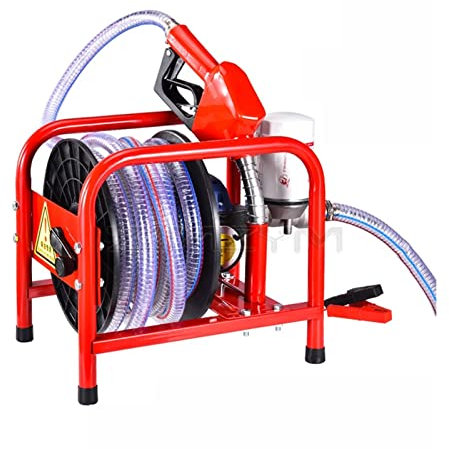 Electric Pump 12V/24V 580W Volt Pump Self-Priming Pump High Power Refueling Gun Metering Refueling Machine 30-50L DIY & Tools(OneColor)
