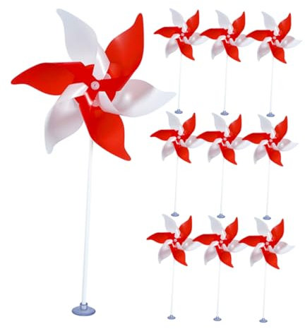 Yardwe 10stücke Garten Windmühle Dekoration Windräder Für Garten Windmühlen-Dekoration Zum Einsetzen Schreibtisch Windmühlen-bastelarbeiten Windmühle Szene Dekore