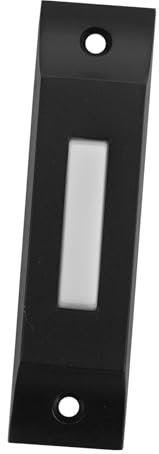 WHAMVOX Interruttore Retro per Porta Pulsante Vintage Cablato Facile da Installare Design Elegante per Esterni e Interni Colore Nero per Garage e Ingressi Domestici