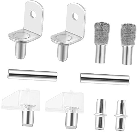 Hemobllo 50stücke Silberner Regalbodenträger Aus Metall Regalhalter Für Schrank Und Möbel Einfache Installation Ohne Werkzeug Langlebig Und Sicher
