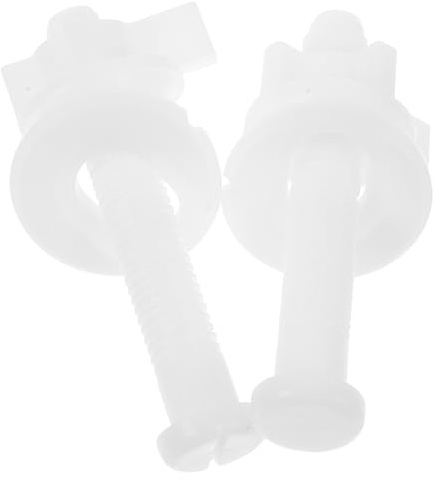 DECOMELODY 2 pezzi per Sedile Wc con Rondelle Bulloni Fissaggio Resistenti Antiruggine per Copriwater Facili da Installare e Durevoli per Accessori Bagno Standard