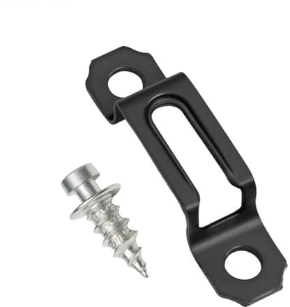 Niceminiwall 50 Set 2-in-1 Invisible Connector Screw Fastener for Cabinet Furniture Laminate, Half-Pass Sliding Buckle and All-Pass Slider, Stainless Steel Black 42x10mm(Half-Pass)