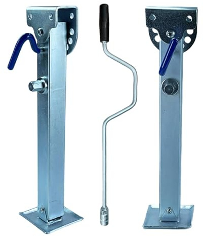 Stabilizzatori Per Camper – Alluminio 18,1-26,8 Pollici | Cric Telescopico | Per Rimorchio Con Gamba Abbassabile | Gambe Di Supporto Ṕer Roulotte P̀er Carichi Pesanti Con Capacità Di 1000 Kg