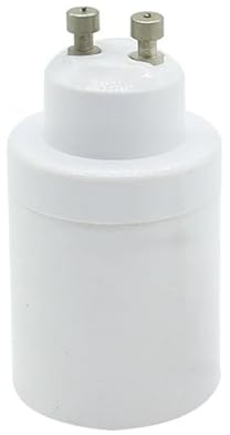 Adaptador de base de lámpara GU10 a E27, convertidor de casquillo de bombilla para luces LED, enchufe adaptador de portalámparas de iluminación de oficina en hogar de uso simple