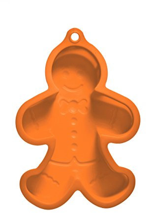Premier Housewares Silicone Mould Cake Cases for Baking Gingerbread Man Cutter Tool Cake Cases Silicone Moulds H x W x D: 5 x 20 x 25 cm