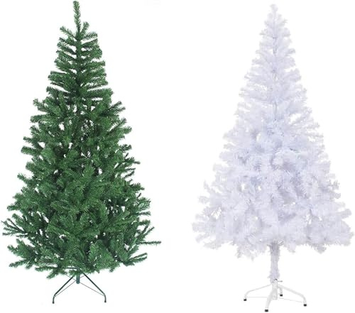 Classic Artificial Realistic Natural Branches Pine Christmas Tree Xmas Green-Unlit 4FT, 5FT, 6FT,7FT