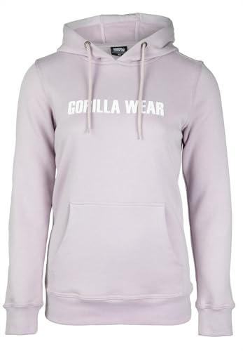 Gorilla Wear - Charlotte Hoodie - Negro - Bodybuilding Sport Freizeit Alltag Leicht Bequem mit Logo Aufdruck aus Baumwolle und Polyester optimale Bewegungsfreiheit