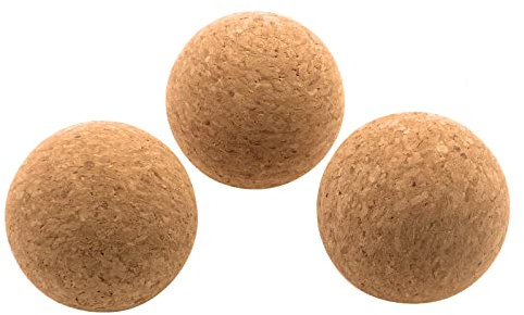 Woogim 3 x Weinkorkkugeln, 50 mm, Weinflaschen, Holzkorkkugelstopfen für Weindekanter, Karaffe