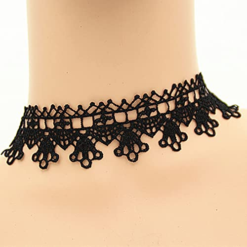 Atentuyi Spitze Choker Schwarz Choker Halskette Gothic Halskette Dicke Choker Spitze Kragen Halskette Braut Hochzeit Schmuck Für Frauen Und Mädchen