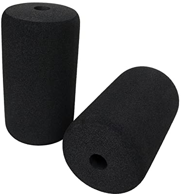 Oniissy Schaumstoff-Fußpolsterrolle, Gewichtheberbank, Beinverlängerung, Fuß-Schaumstoff-Pad, Rollenersatz, für Hantelbank, Inversionsbank, Beinverlängerung, 2 Stück, 160 mm, 2 Stück