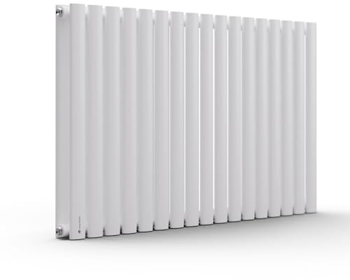 blumfeldt Radiateur Eau Chaude Design, Radiateur Vertical Eau Chaude pour Chauffage Maison, Faible Conso d'Energie, Silencieux, Chauffage Mural 1445W pour Salle de Bains, Seche Serviette Eau Chaude
