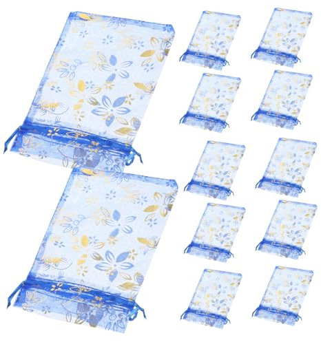 VILLCASE 50stücke Kleine Geschenktaschen Dekorative Organzatüten Partyfavors Kordelzug Geschenktüten Süßigkeitentaschen