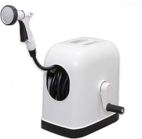 ISCBAFYX Gartenschlauchwagen Gartenschlauchtrommelwagen Multidirektionale Gartenschlauchtrommel, Wasserrohr-Aufbewahrungsregaltrommel, Gartenwerkzeugzubehör (Farbe: C, Größe: 30 m)