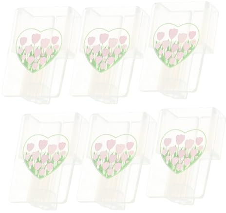 CIYODO 5pcs Charger Protectors of Cartoon Thread Protectors Adorable Tulip Pattern for Cord Tidy