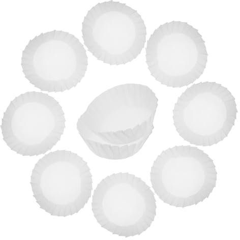 CONGARTENO 50pcs Basque Oil Paper Dessert Liners Non-Stick Baking Paper Circles for Small Cake Cases Cupcake Liners Kitchen Baking Supplies