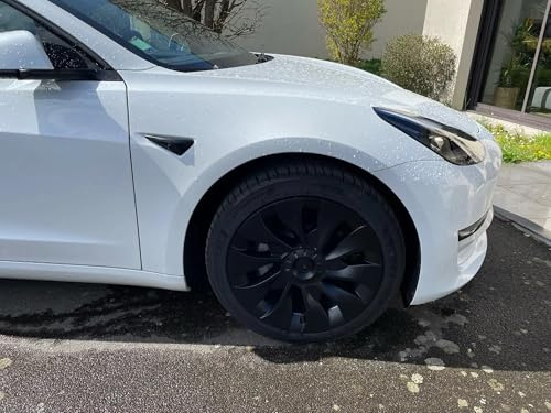 Radkappen für Tesla Model 3, Turbinendesign für 18-Zoll-Felgen, 4er-Set, Schwarz