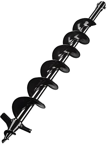 FYUCTJXM Earth Auger Bits for Common Hand-held Post-Hole Diggers with 3/4 Shaft Garden Auger Spiral Drill Bit Rapid Planter Earth Auger Bit Post (4)