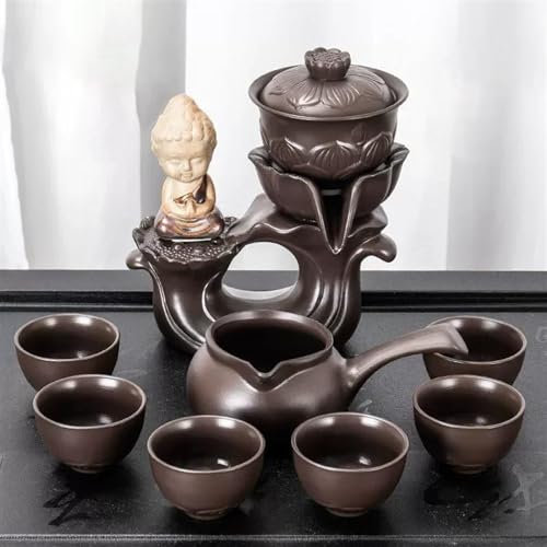 Teiere Servitori Di Caffè Set Da Tè Da Viaggio 2024 Set Da Tè Set Da Tè Da Viaggio Set Da Tè Kung Fu Set Da Tè Cinese Set Da Tè Automatico Moderno Teiera In Porcellana Teiere Servizi Da caffè Set(F)