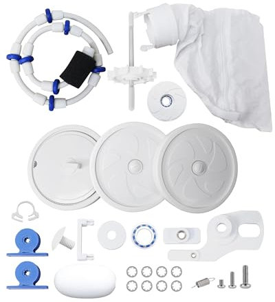 Reparatur-Set für automatischen Polaris Zodiac Poolreiniger 280, inklusive Rad, Antriebswelle, Reifen, Turbinenlager, Sweep-Schlauch, Allzwecktasche, Radlager, Tailsweep Pro