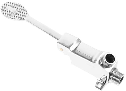 Gadpiparty Floor Mount Pedal Valve Bathroom Basin Faucet Foot Operated Valve for Easy Hands Operation Durable Design for Homes and Offices Water-Saving Convenient Installation