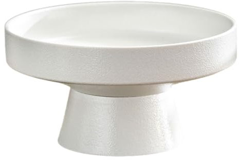 Piatto di Frutta in Ceramica Alto,Vassoio Decorativo per Fruttas,Non è Facile Danneggiarlo,Design con Base Alta,Robusto,Adatto per Posizionare Torte,Caramelle E Frutta
