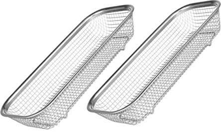 Cesta para Cubiertos del Lavavajillas 2piezas Acero Inoxidable Plata | Antióxido, Resistente a Alta Temperatura, Drenaje y Almacenamiento, Piezas del Lavavajillas