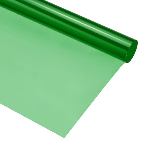 sourcing map Lighting Gel Filter 15.7x19.7 Inch Dark Green Color Correction Sheet for Photo Studio Red Head Light, Pack of 4