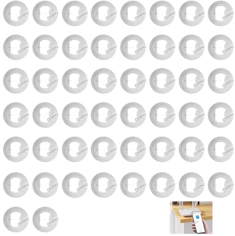 50 pegatinas NFC Ntag213, NFC regrabables, chip NFC, tarjetas de memoria programables, 144 bytes de memoria para Apple iPhone, iOS, Android, aplicaciones para todos los teléfonos móviles compatibles