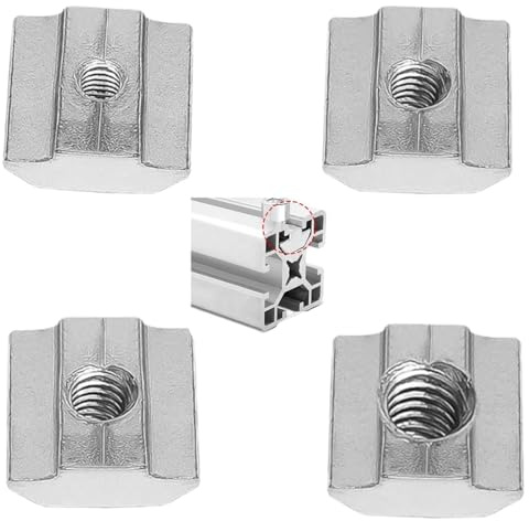 Tuercas deslizantes M4 M5 M6 M8,40 Piezas Tuerca para perfiles aluminio,Juego de tuercas correderas,Accesorios para perfiles,Ferretería técnica para aluminio,ranura de extrusión