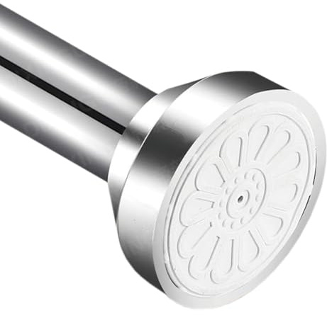 Feilays Duschdraperistång utan borrning, rostfritt stål, SUS304 gardiner, spännstång, utdragbar från 70 till 120 cm belastning 16 kg, gardinstång, rostfri, halkfri diameter 25 mm, klämstång, klädstång