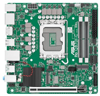 Asus Pro Q870I-C-Csm 90mb1mpP-M0eayc MinI-ItX-Mainboard ? Lga1851 ? Intel Q870 ? UsB-C 3.2 Gen2 ? Usb 3.2 Gen1/gen2 ? Gigabit Lan ? IgpU-Suppor (90mb
