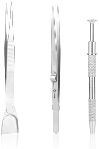 3pcs Sprinkles Tools for Cake Decorating, Cake Decorating Tools Includes Claw Sprinkle Pen Pearl Grabber & Tweezers with Shovel Head Sprinkle Spoon for Cookie Cupcake Decoration