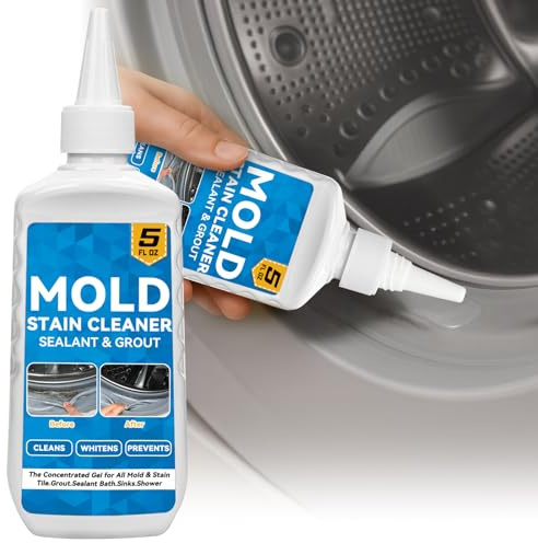 Halldeli HomeMold Stain Remover Gel, Effective Washing Machine Cleaner for Front Load Washer, All-Purpose Cleaning Gel for Penetrating for Bathroom, Shower and Bathtub Tile Grout