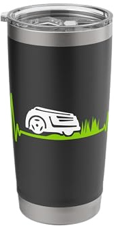 Mowing Robot Lawn Mower Allotment Gardeners Stainless Steel Insulated Tumbler