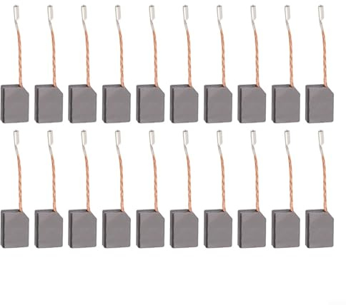 20 spazzole in carbonio, compatibili con smerigliatrice angolare WU900 WU829 WU816 WU771, parti di ricambio per motore elettrico 6 x 11 x 15 mm