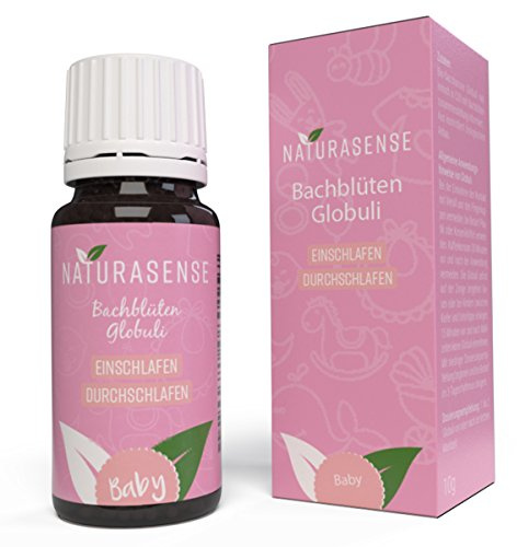 Naturasense Bachblüten Baby Gute Nacht Globuli - Dr. Bach Night Notfall Globuli für Babys | Natürliches Hilfsmittel aus der Apotheke