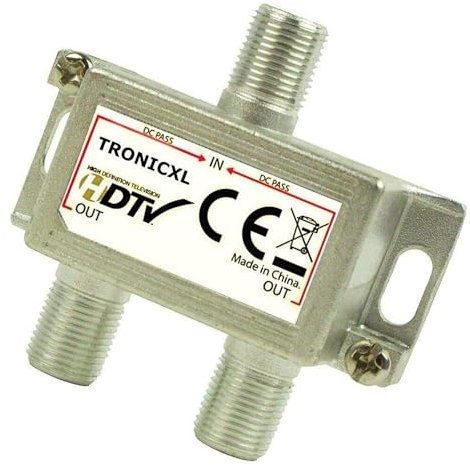 TronicXL Premium Antennenverteiler Verteiler Weiche Splitter F-Buchse zb für DVBT DVBC SAT Splitter Unicable Kabelfernsehen Unitymedia Vodafone Sky NetAachen Primacom Kabelfernseh Digital HD 3D 4K