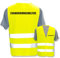 Bedruckte Warnwesten mit ISO-Leuchtstreifen * Standard- oder Reflex-Druck * Erste Hilfe und Brandschutz * Begriff: Evakuierungshelfer * Farbe (Größe): Gelb (M/L)