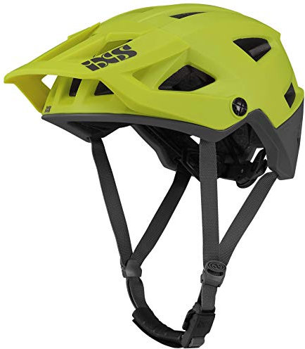 IXS Trigger AM Mountainbike-Helm, Unisex, für Erwachsene, Limette, SM (54-58 cm)