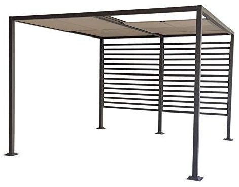 Jet-line®| Pavillon 3x4 | Pergola Aluminium| Gartenpavillon | UV Sonnenschutz | Pergola Amun | Terrassenüberdachung | Schiebedach | Garten Überdachung | Überdachung Terrasse