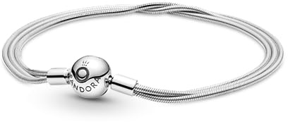 PANDORA Armband Moments Silber Kugelverschluss 599338C00 19 cm