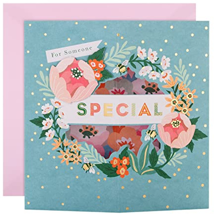 Hallmark 3D-Karte für einen besonderen Menschen – gestanztes Blumendesign