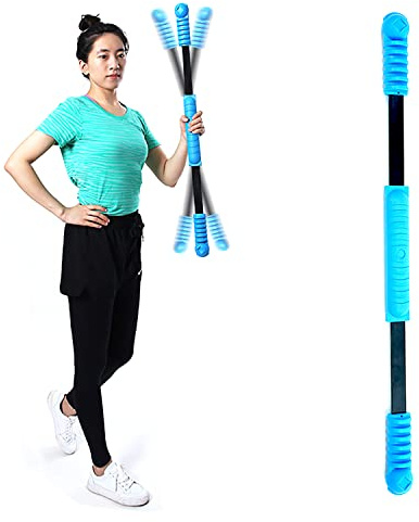 ANGLER DREAM One-piece Elastic Bar Muscle Training Fitness Stick Fat Burning Tremor Stick Full-Body Exercise Shoulder Rehabilitation Physical Therapy, Aerobics,Body Shaping